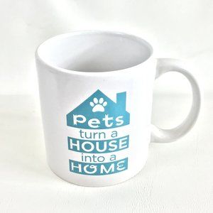 Pet Parent Gift - Dog Dad, Cat Mom Gift - Pets Turn a House Into a Home Mug